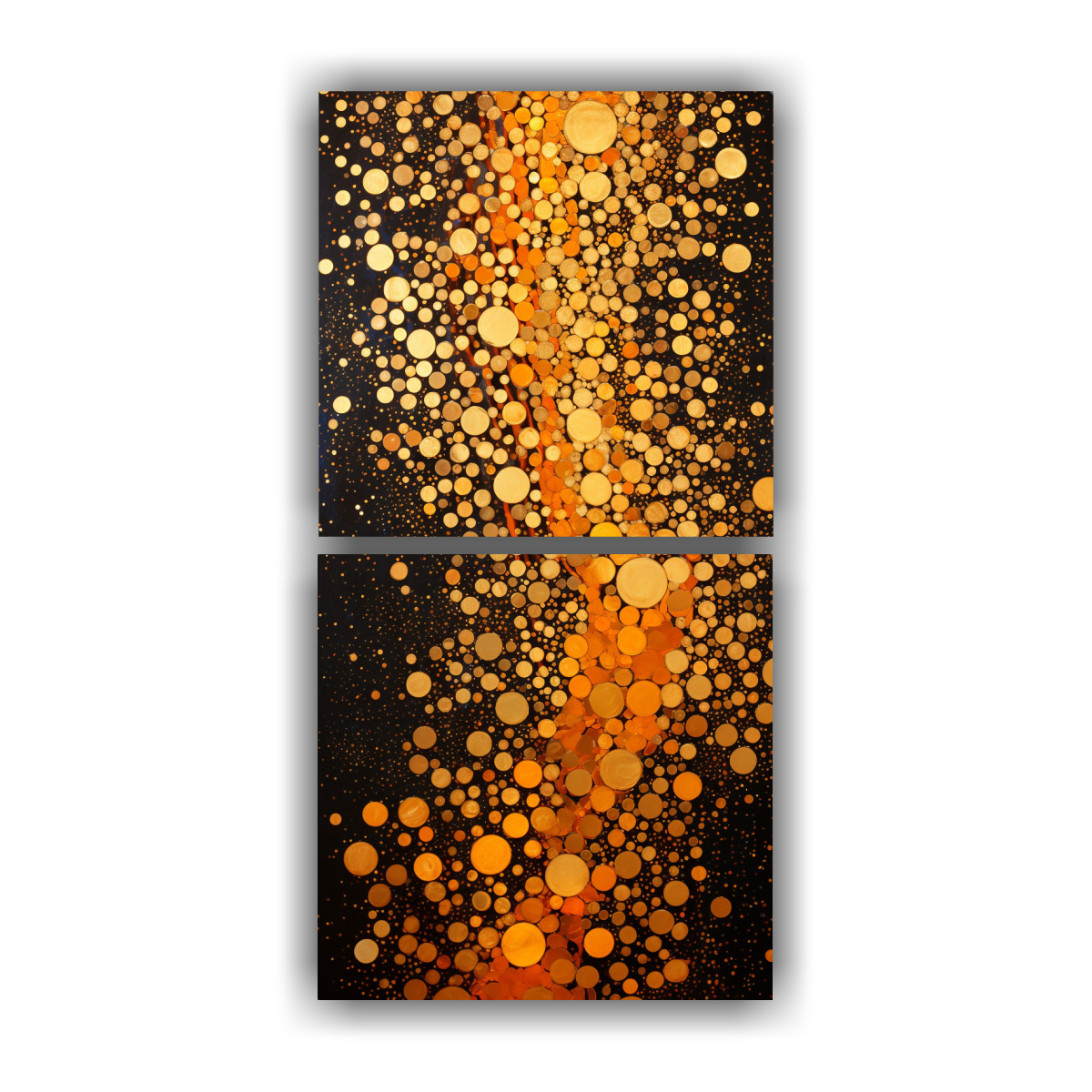 PINTURAS EN BASTIDOR DE DISEÑO ENIGMÁTICO 60X120 CM - 1
