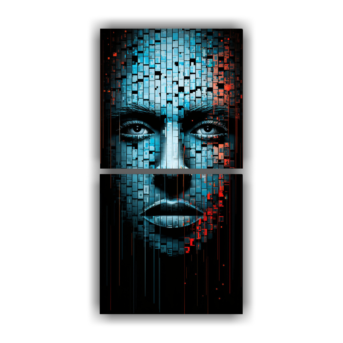 CUADROS TEMÁTICOS DE ALTA RESOLUCIÓN: ROSTRO 40X80 CM - 1