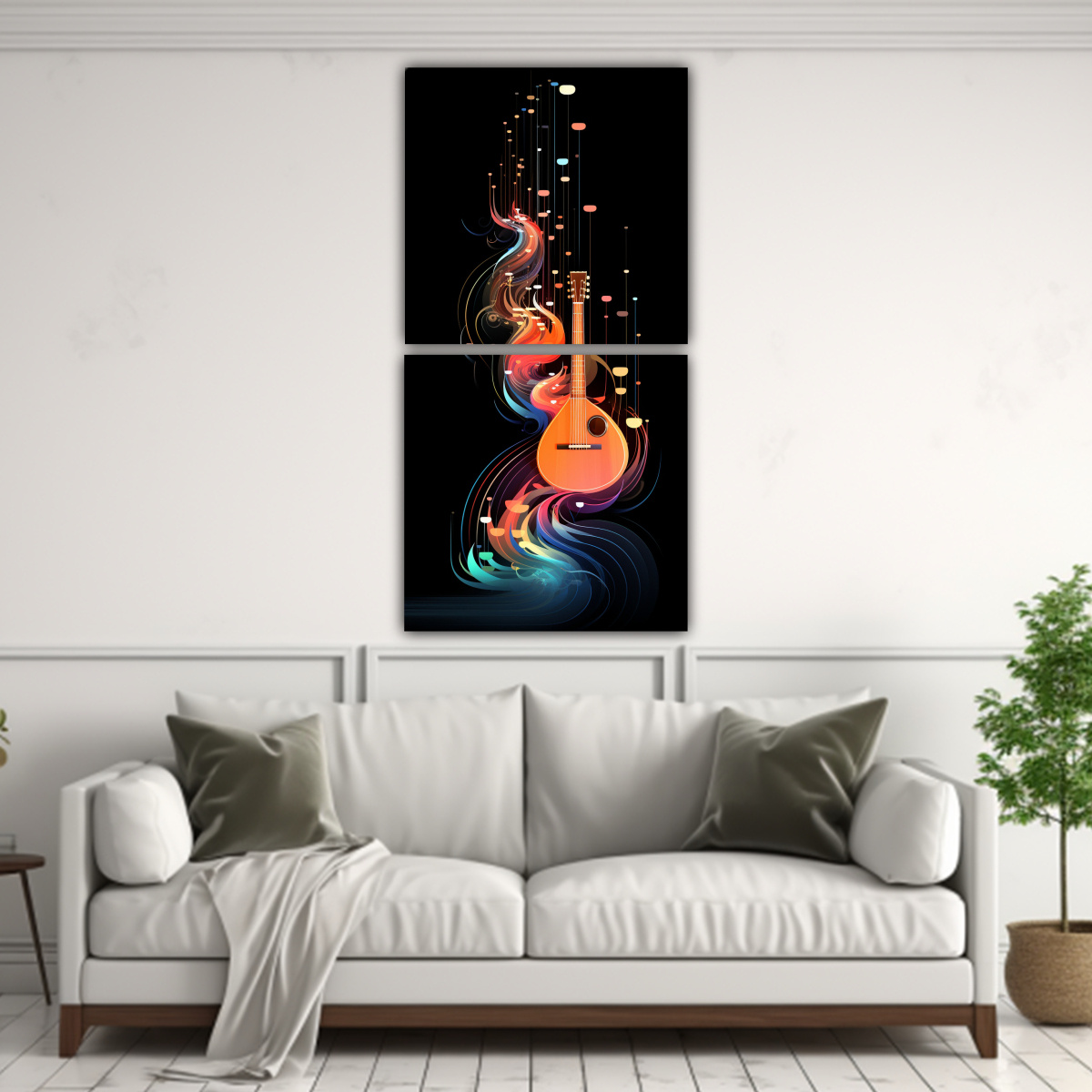 CUADROS DECORATIVOS DE LAS ROMÁNTICAS SERENATAS 70X140 CM - 2