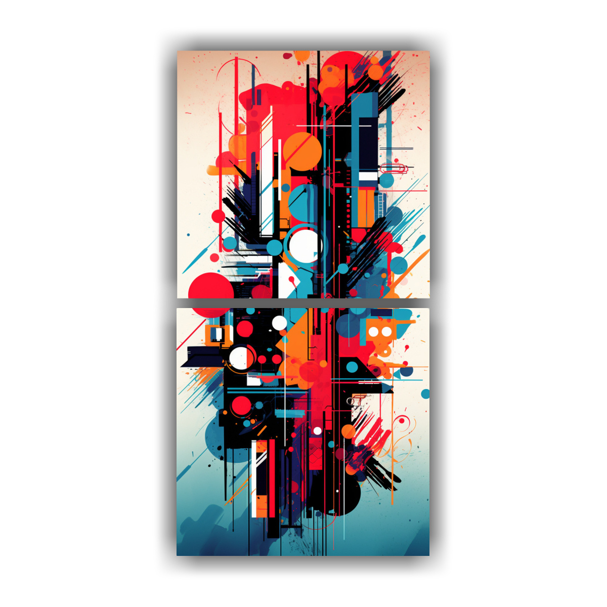 LIENZOS MODERNOS ABSTRACTOS, IMPACTO VISUAL, 40X80 CM - 1