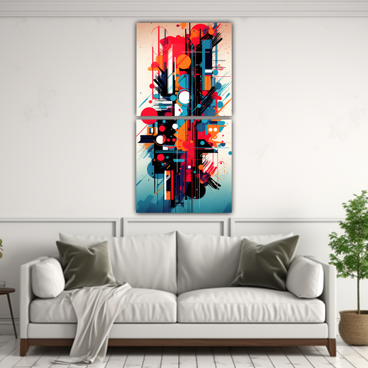 LIENZOS MODERNOS ABSTRACTOS, IMPACTO VISUAL, 40X80 CM - 2