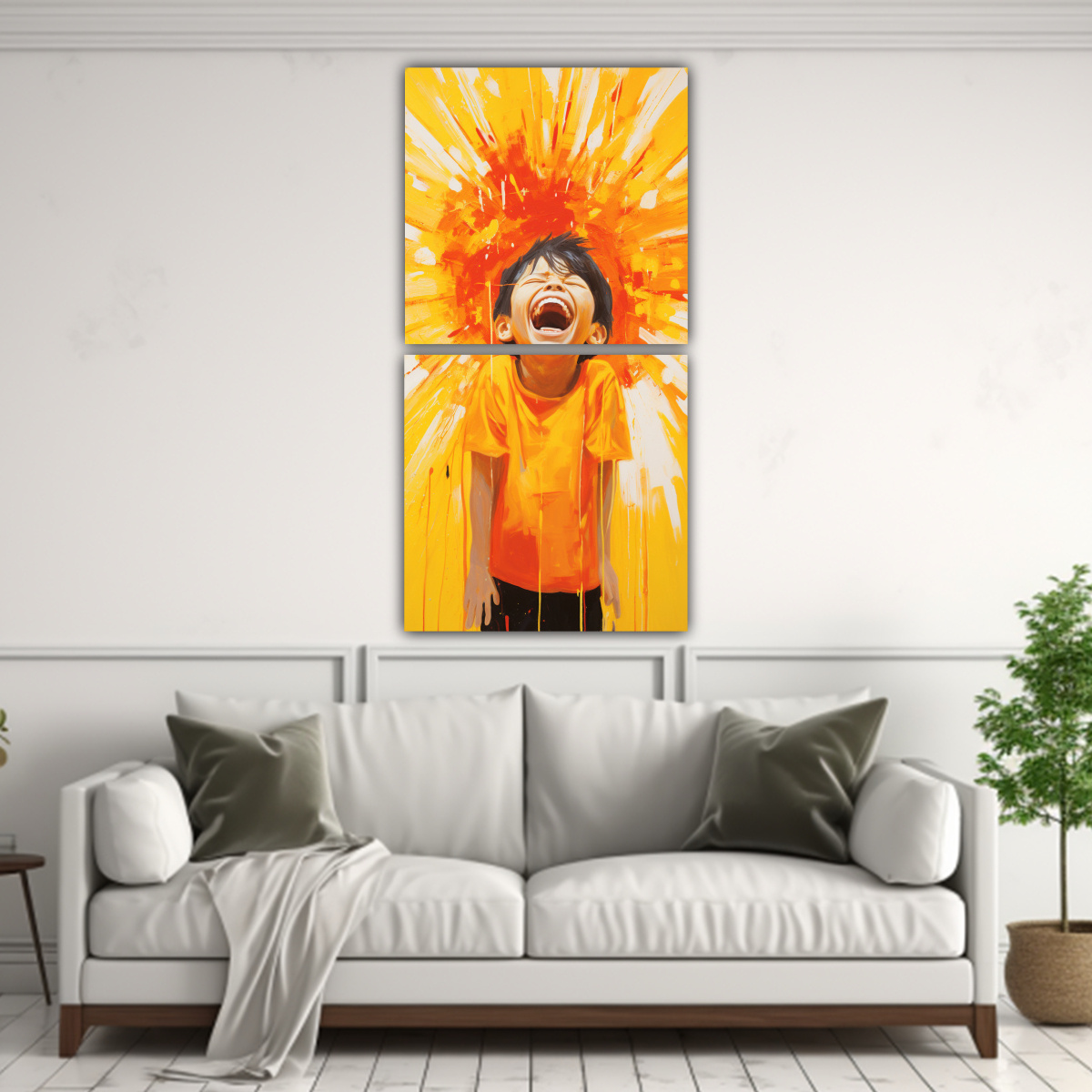 PINTURA DECORATIVA DE LIENZO SUBLIMADO CON 40X80 CM - 2