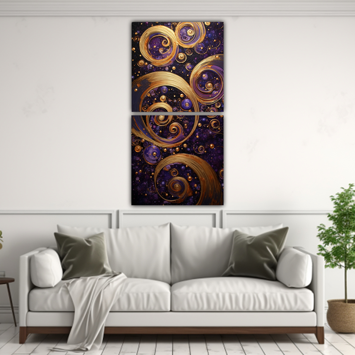 PINTURAS DECORATIVAS DE ARTE VANGUARDISTA EN 80X160 CM - 2