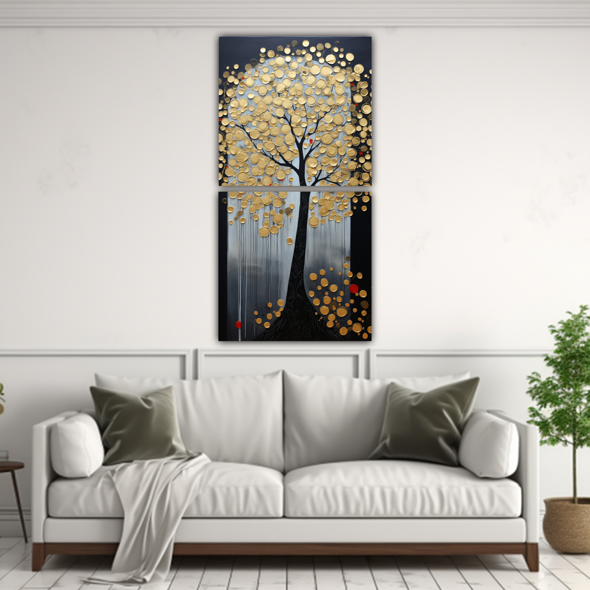 DECORACIÓN DE PINTURAS EN BASTIDOR CON IMAGEN 70X140 CM - 2