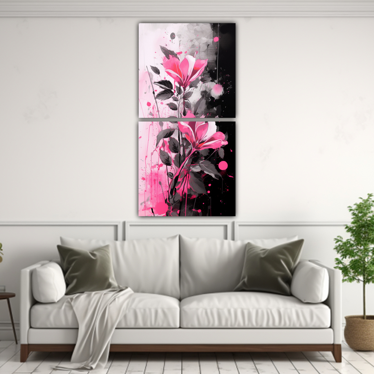 PINTURAS DECORATIVAS ESTILO MEDIO BROCHA CON 80X160 CM - 2