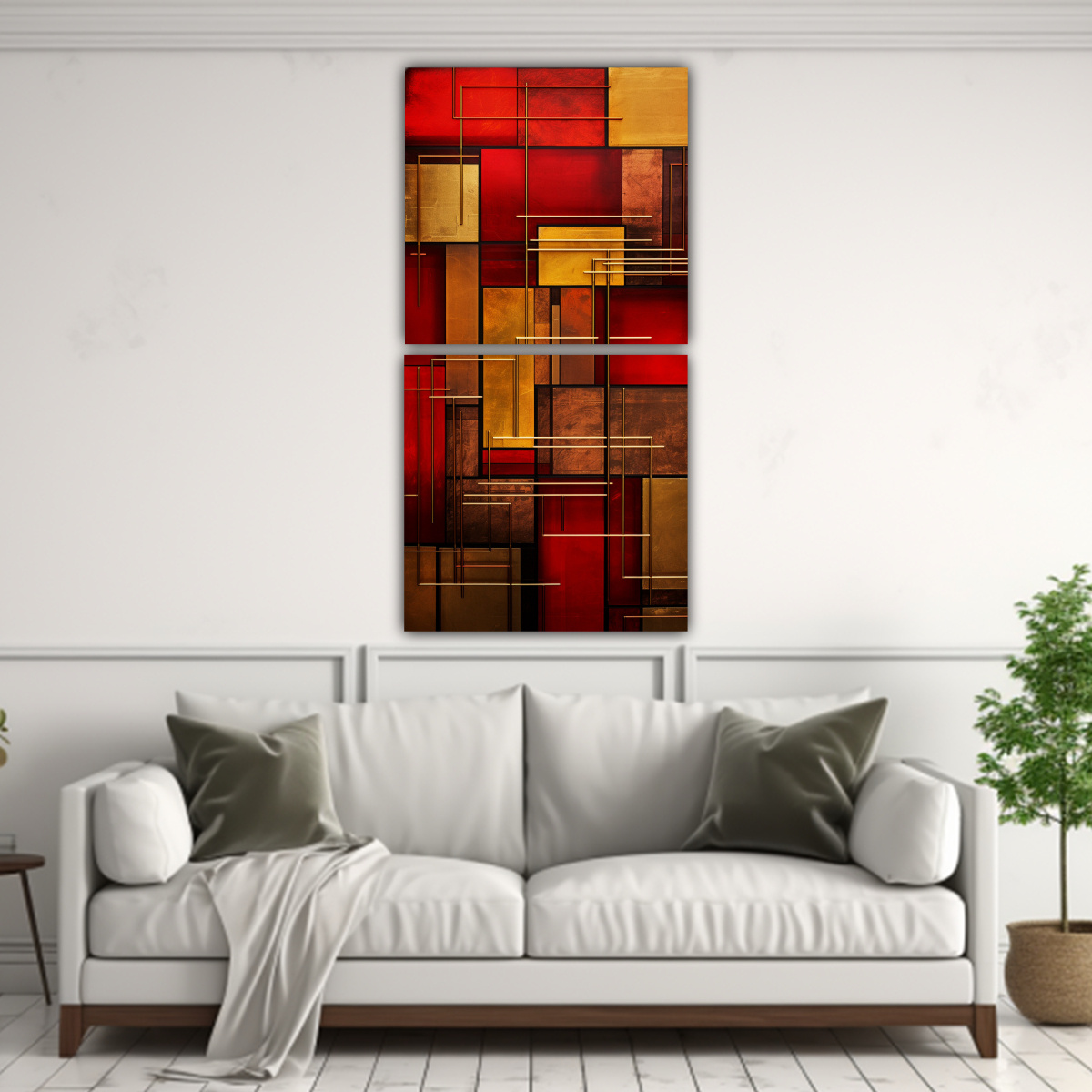CUADROS URBANOS DE ALTA CALIDAD CON LÍNEAS DE 30X60 CM - 2