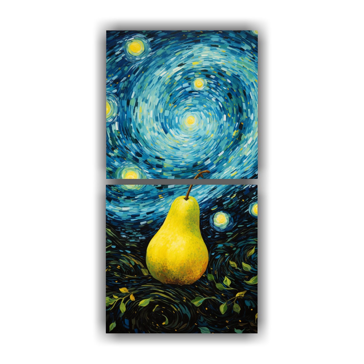 PINTURA DE DECORACIÓN INSPIRADA EN LA FRUTA DE 20X40 CM - 1