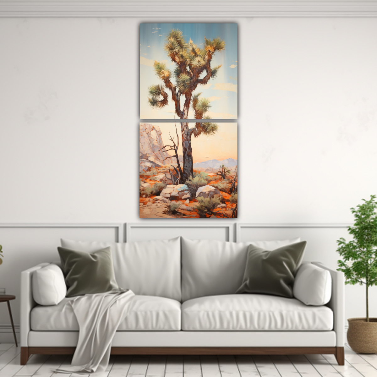 CONJUNTO 2 LIENZOS MODERNO LINDA PINTURA 80X160 CM - 2