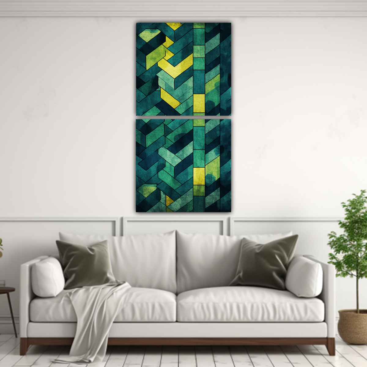 CUADROS ESTILO GALERÍA DE COLORES OPART EN LA 50X100 CM - 2