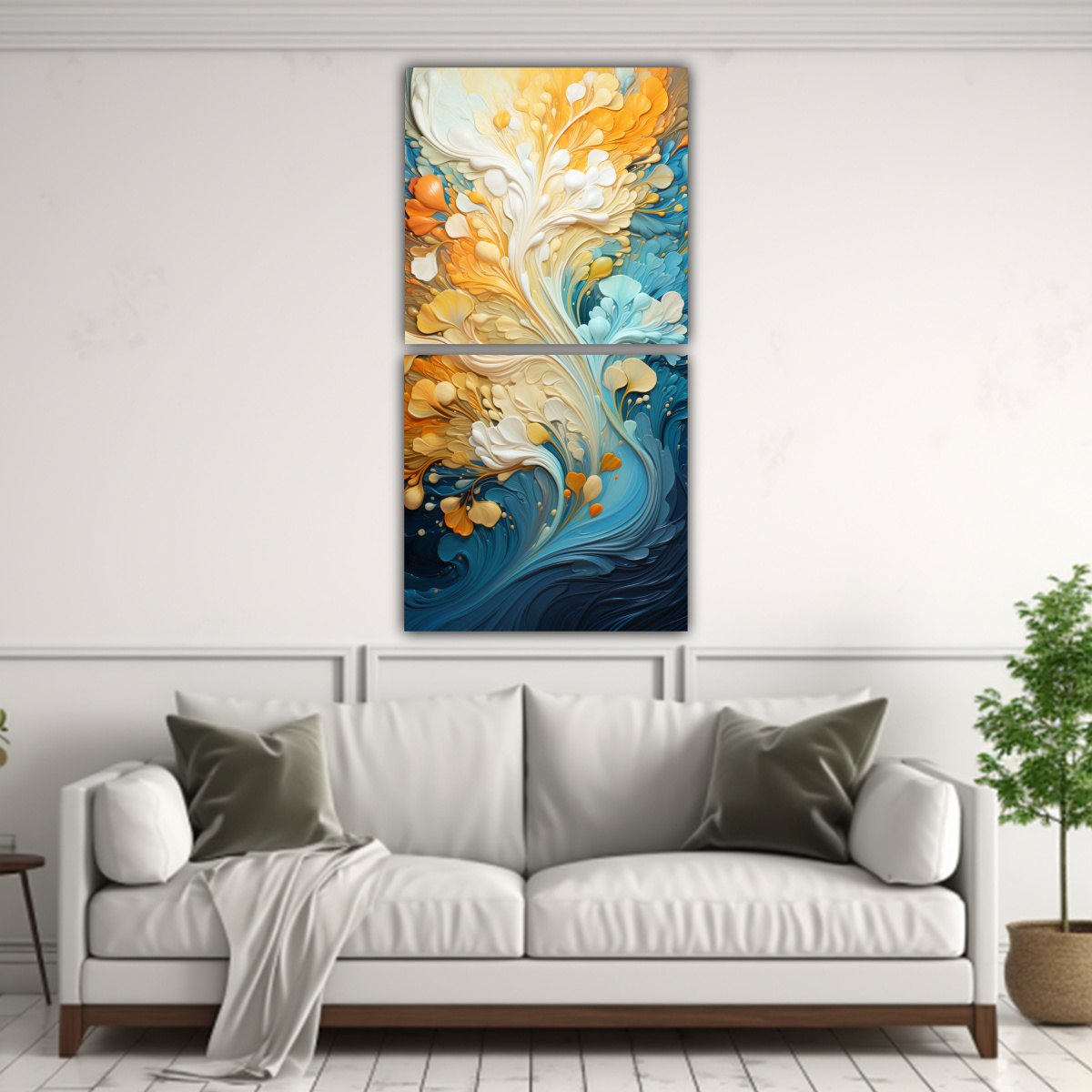 PINTURAS DECORATIVAS CON ESQUEMA DE TEXTURA FUNKY 50X100 CM - 2