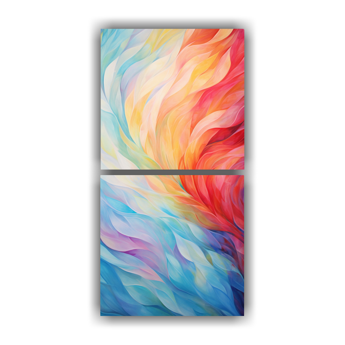 PINTURAS ABSTRACTAS DE PATRONES VIBRANTES Y 70X140 CM - 1