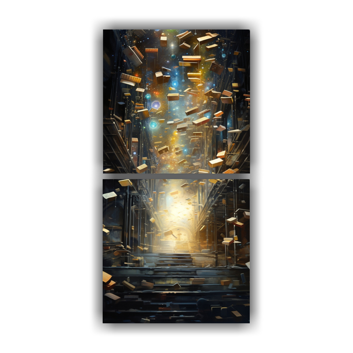 PINTURAS DECORATIVAS DE LIENZOS MODERNOS DE ALTA 40X80 CM - 1