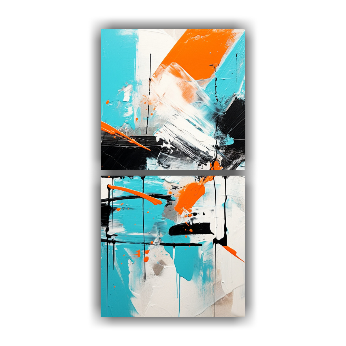 PINTURAS DECORATIVAS ABSTRACTAS ESTILO GALERÍA 30X60 CM - 1