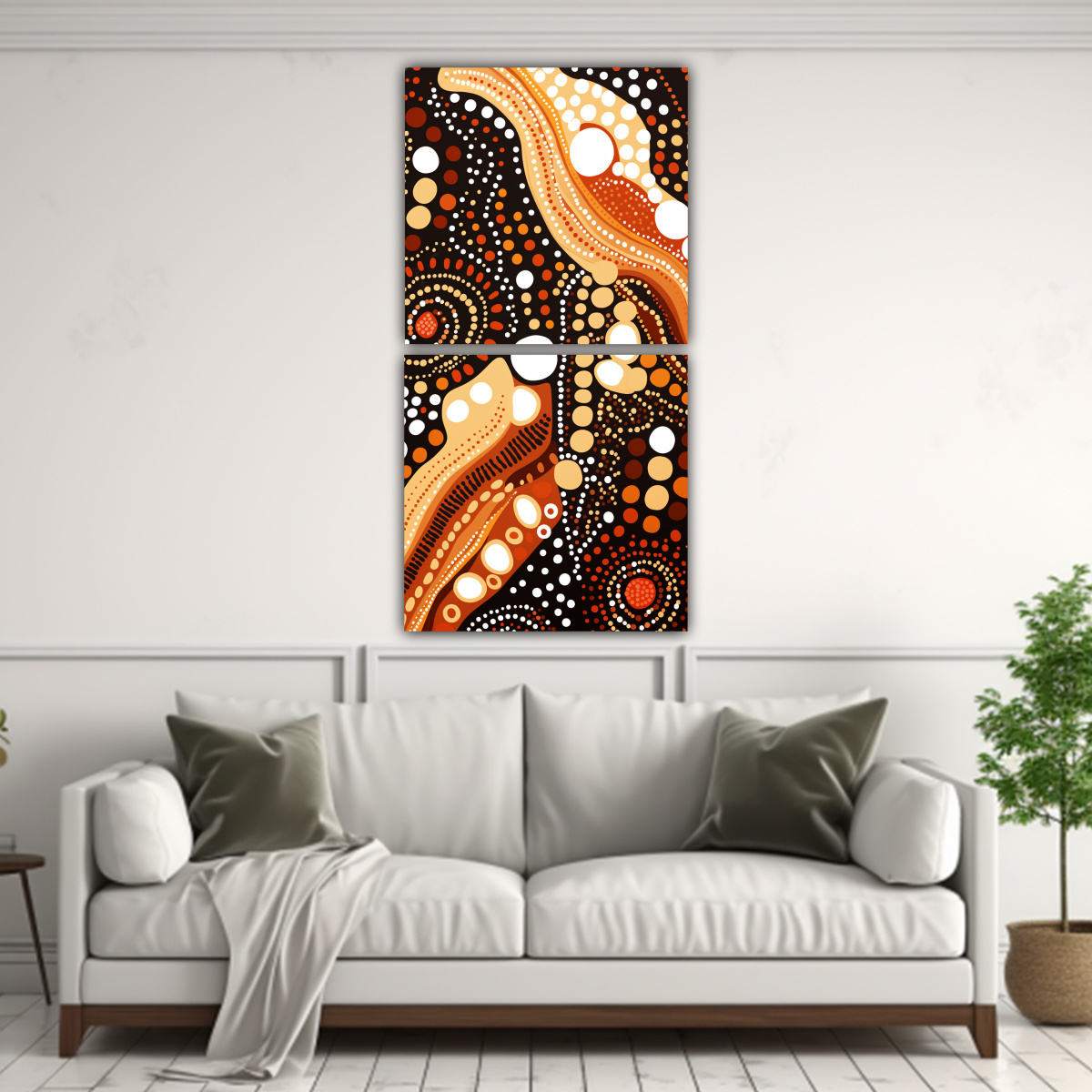 CONJUNTO DE ARTE DE PARED INSPIRACIÓN SALÓN 30X60 CM - 2