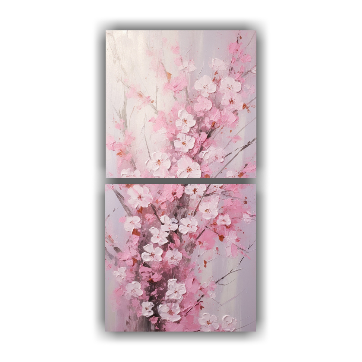 PINTURA EN LIENZO DE ALTA CALIDAD CON BRILLANTES 80X160 CM - 1