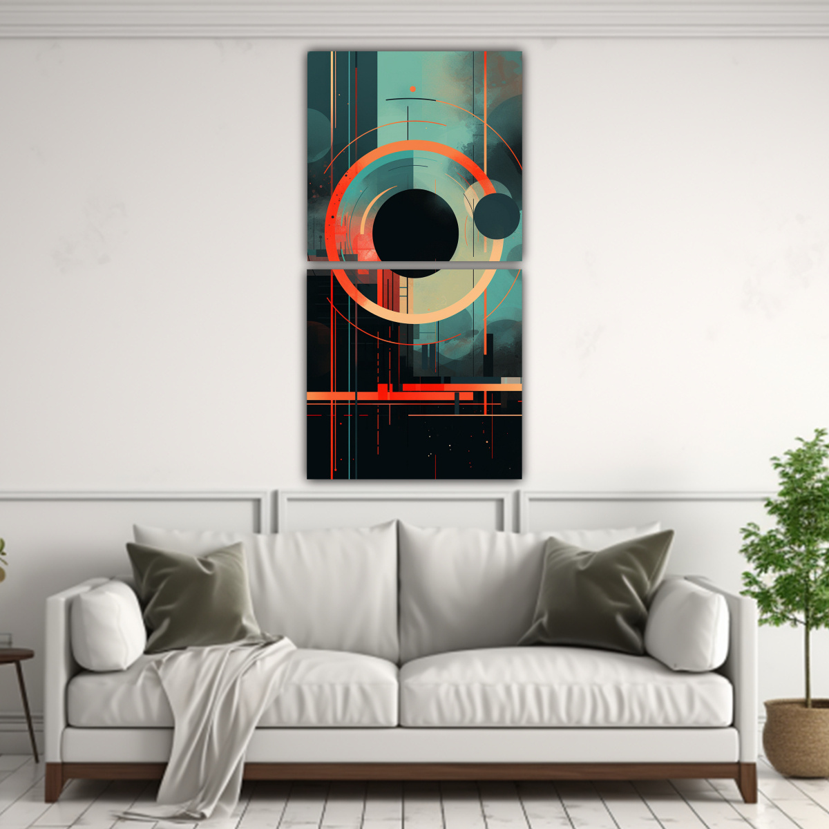 PINTURAS DECORATIVAS PARA COCINA CON COLORES 80X160 CM - 2