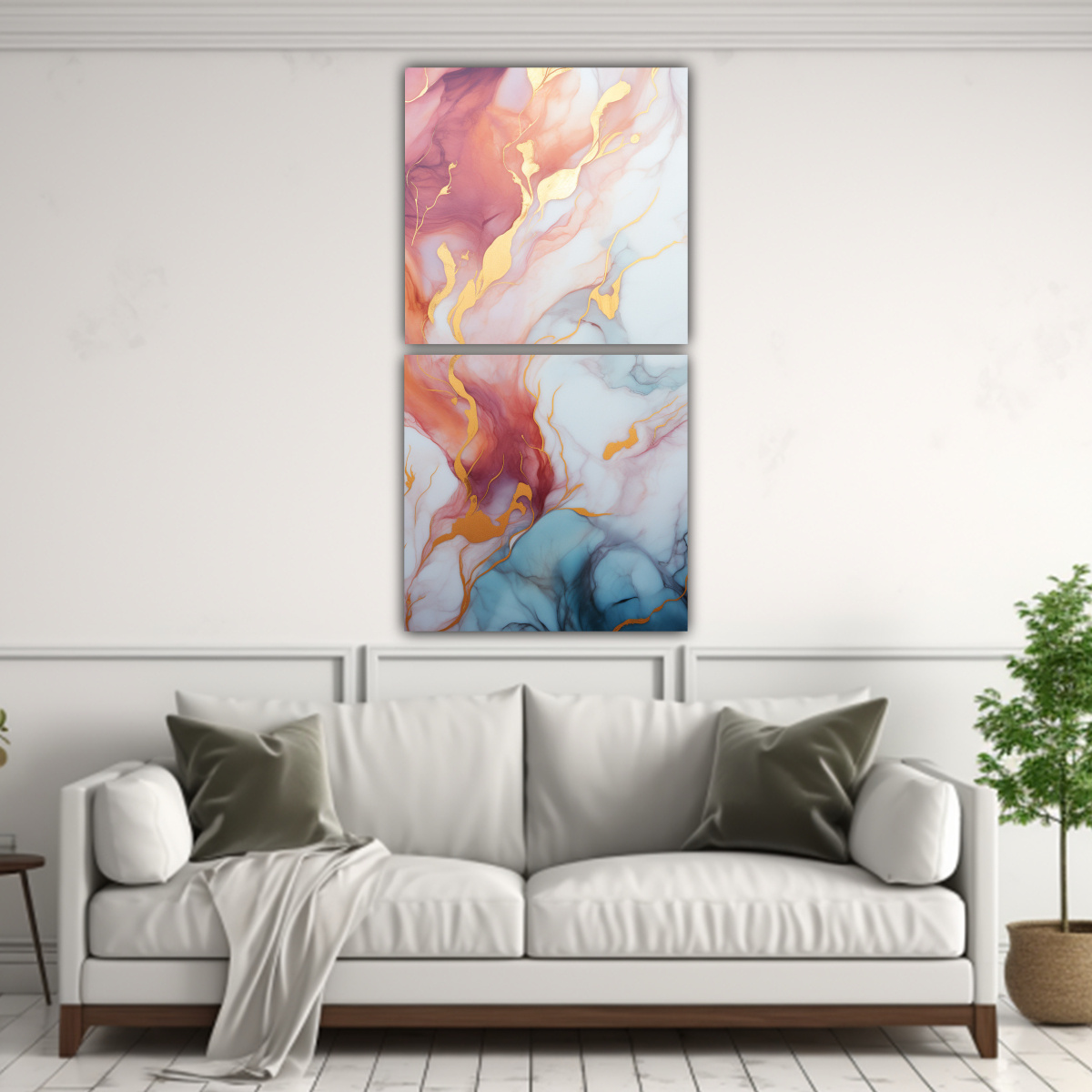 LIENZOS DECORATIVOS REFINADOS EN MÁRMOL ELDRITCH 70X140 CM - 2