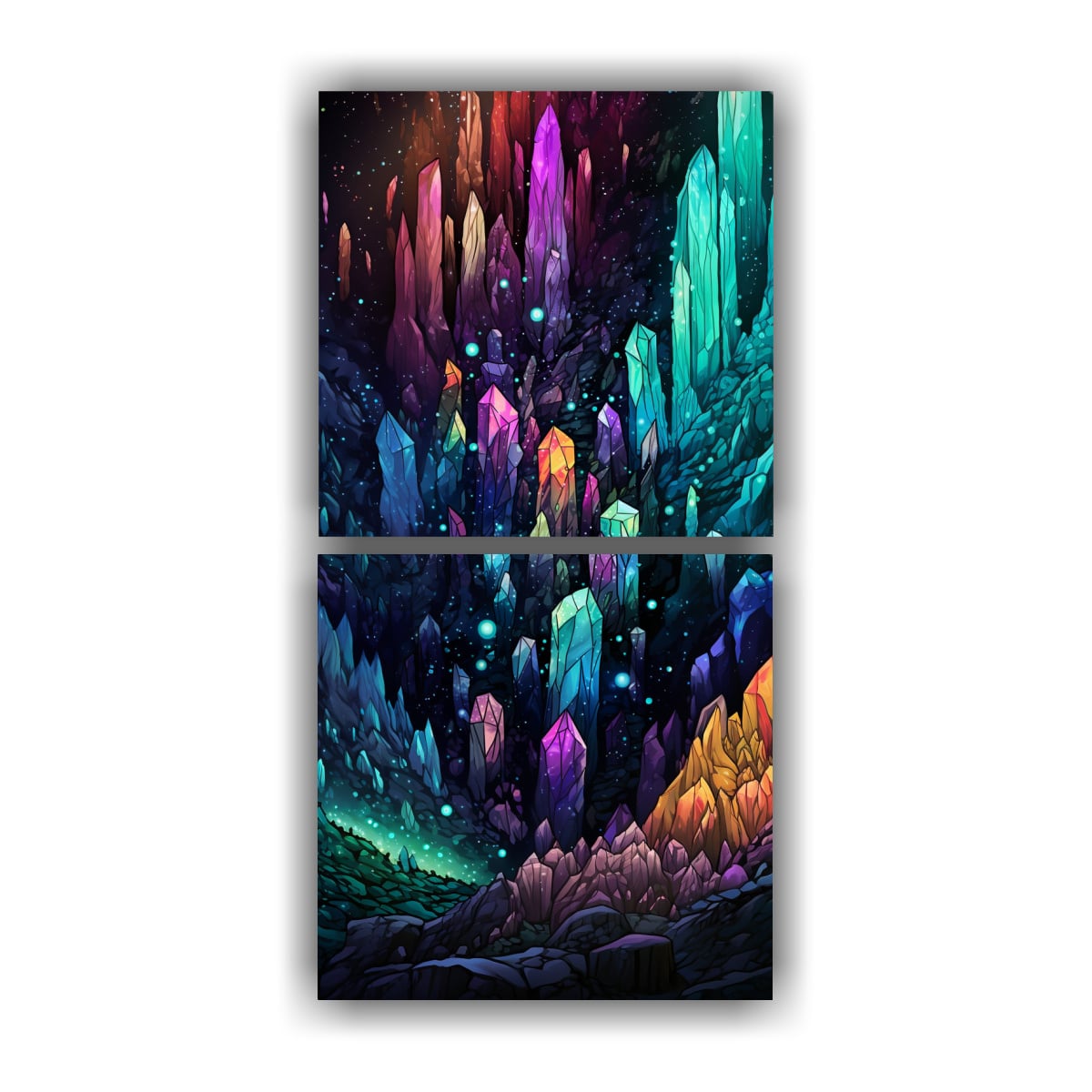 CUADROS ABSTRACTOS CALIDEZ ESTILO KE PIEDRA 70X140 CM - 1