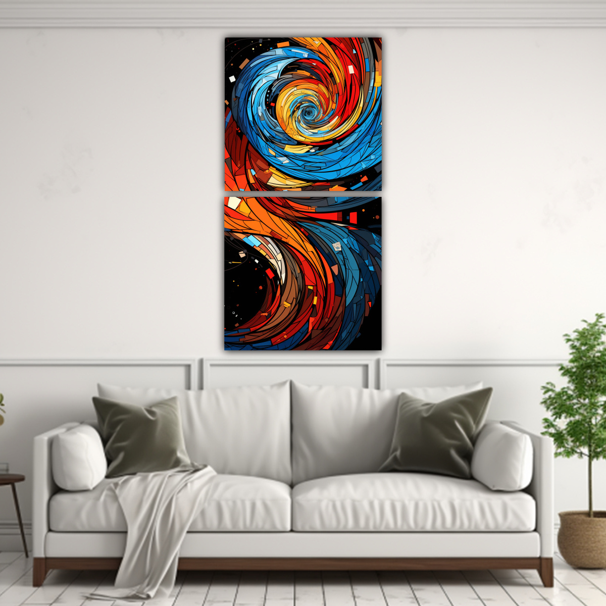 COMPOSICIONES DECORATIVO BELLEZA NATURAL ARTE 60X120 CM - 2