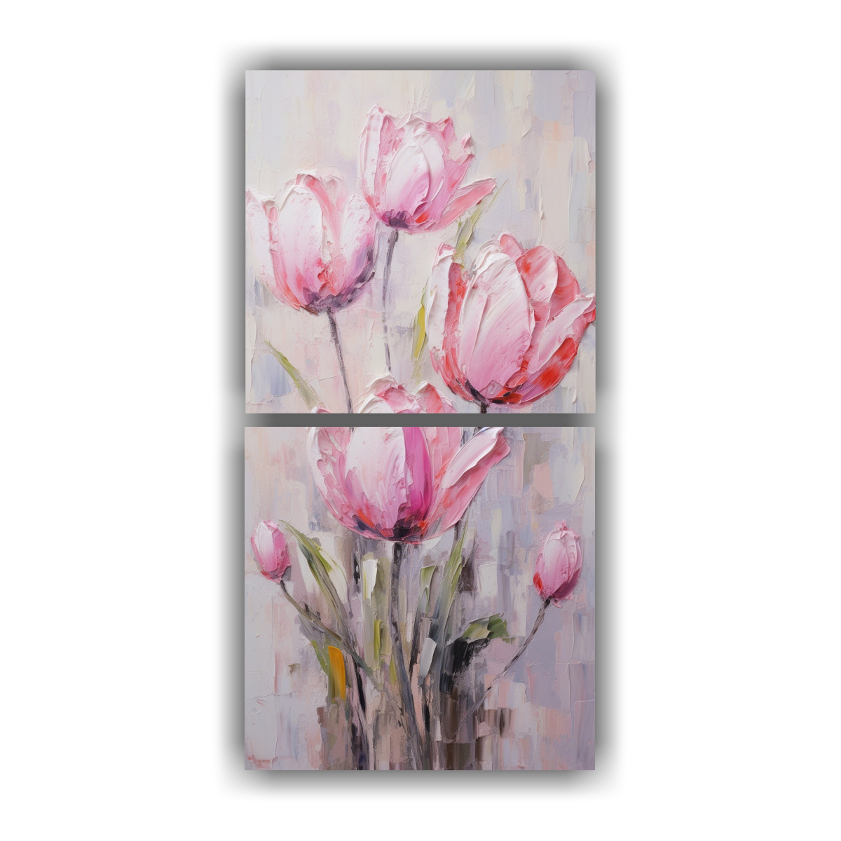 CONJUNTO 2 TELAS ESTILO GALERÍA ENIGMÁTICO DE 60X120 CM - 1