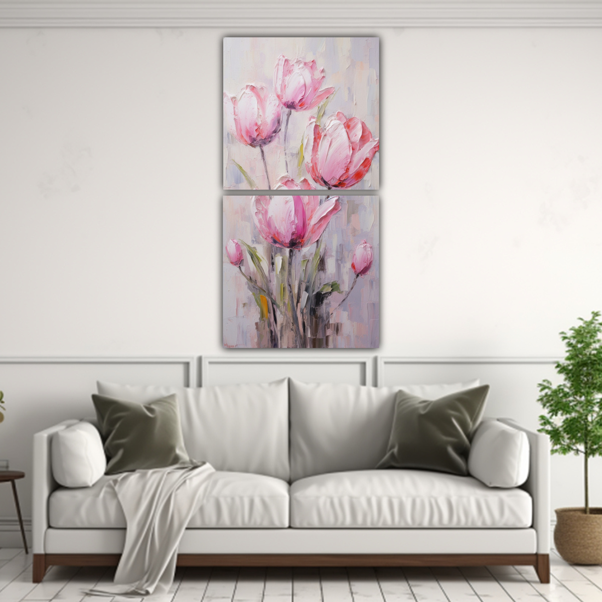 CONJUNTO 2 TELAS ESTILO GALERÍA ENIGMÁTICO DE 60X120 CM - 2