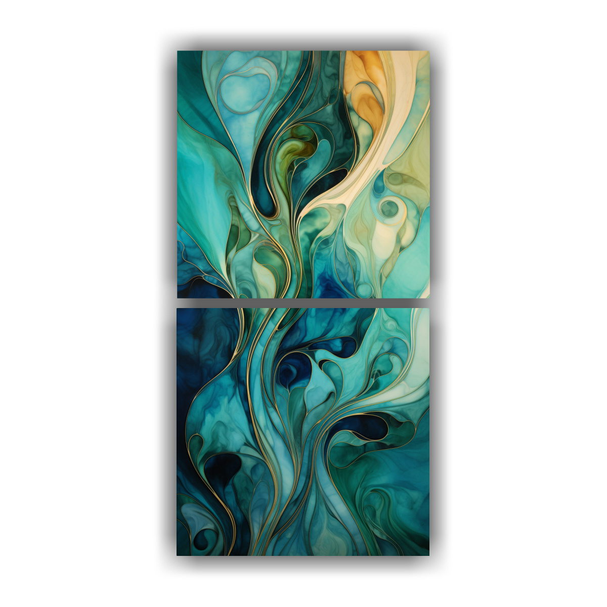PINTURAS ABSTRACTAS DE PARED CON MOTIVOS DE 30X60 CM - 1