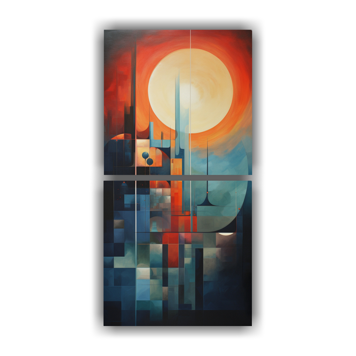INTERPRETACIÓN ABSTRACTA DE LA TRANSICIÓN DE LA 80X160 CM - 1