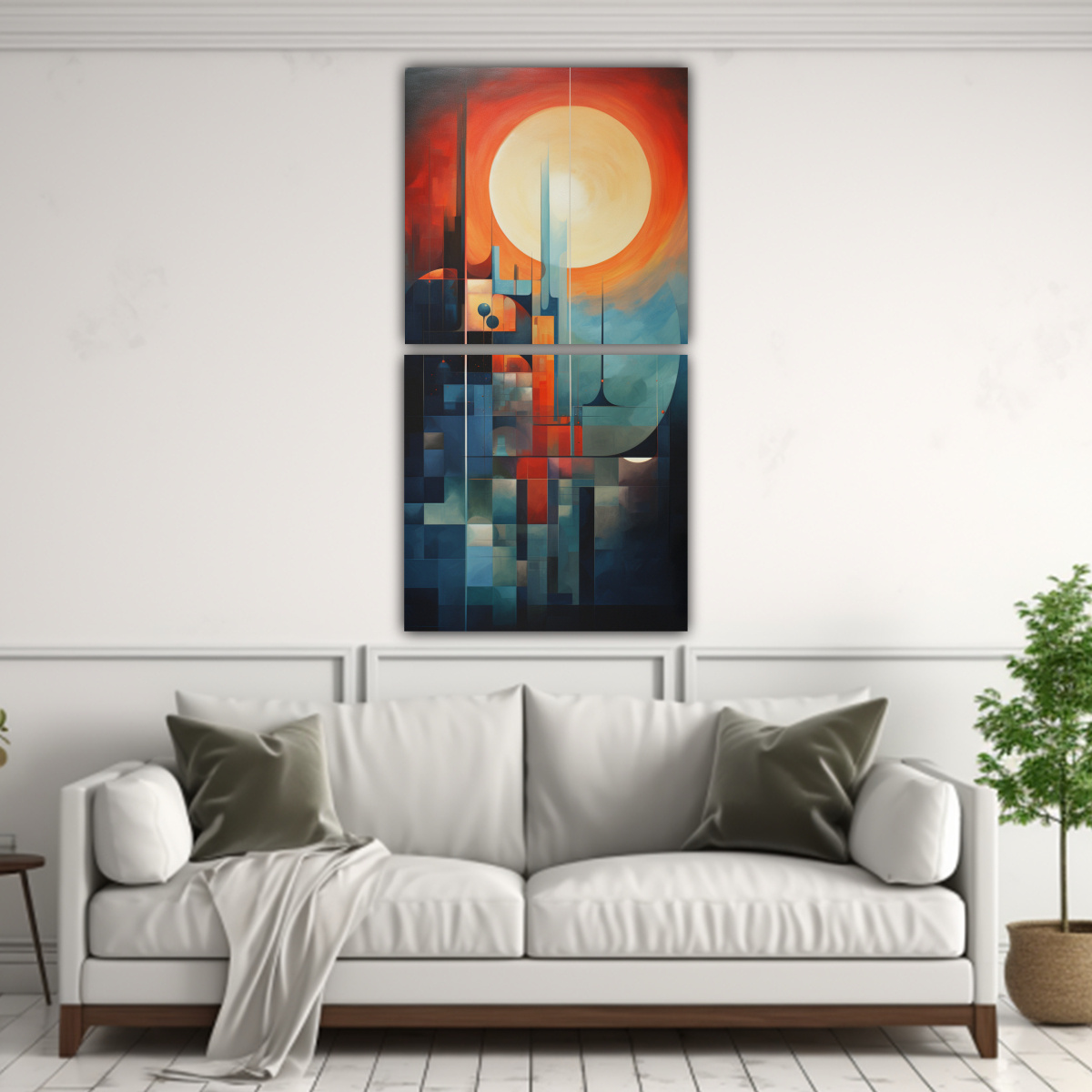 INTERPRETACIÓN ABSTRACTA DE LA TRANSICIÓN DE LA 80X160 CM - 2