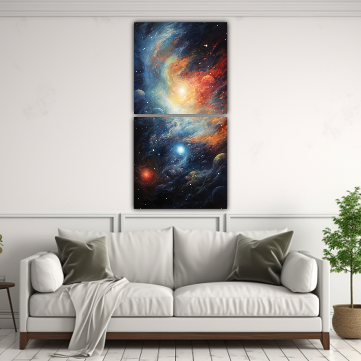 PAISAJES DISTANTES EN ABSTRACTOS | PINTURAS 30X60 CM - 2