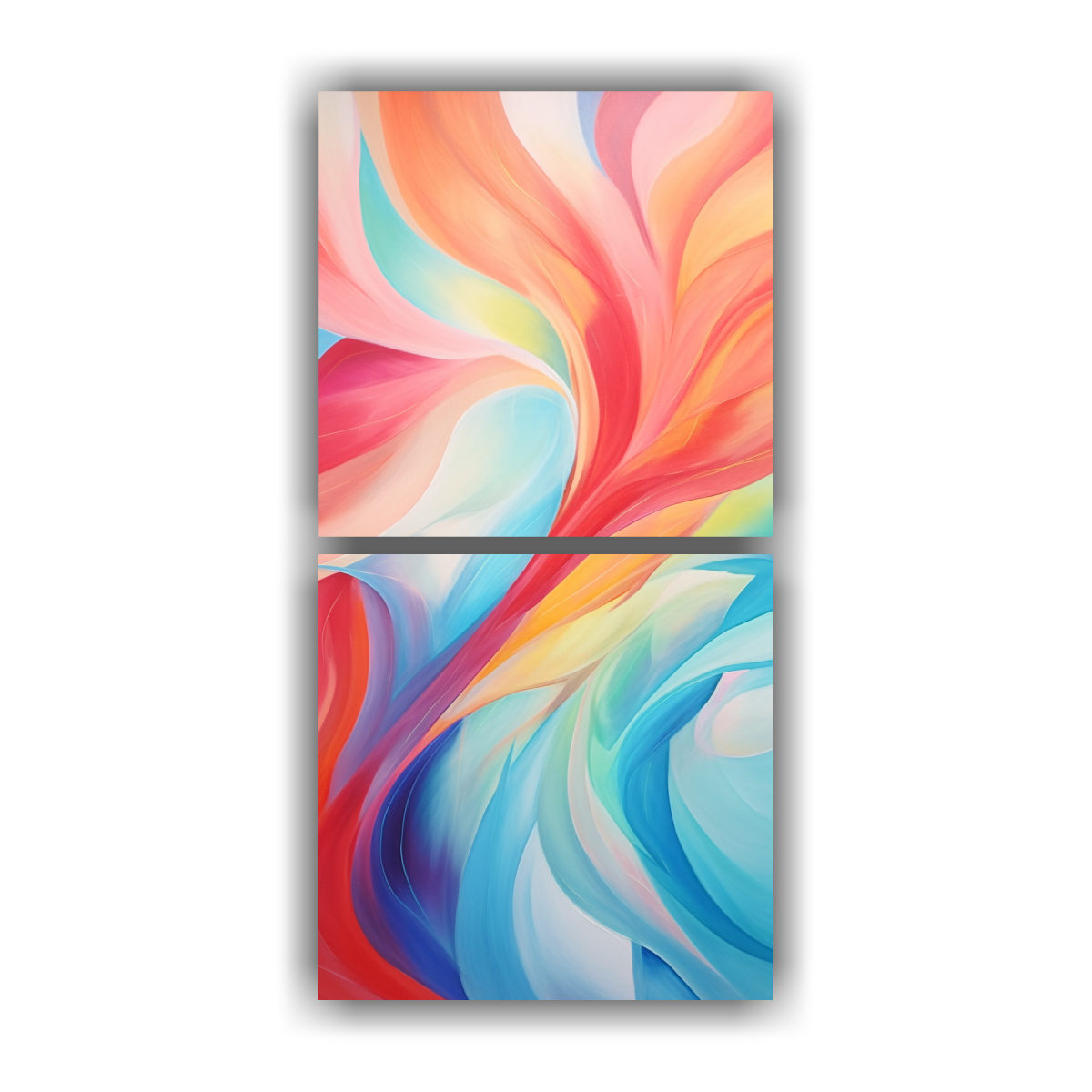 PINTURAS DECORATIVAS INTERPRETACIÓN ABSTRACTA DE 60X120 CM - 1
