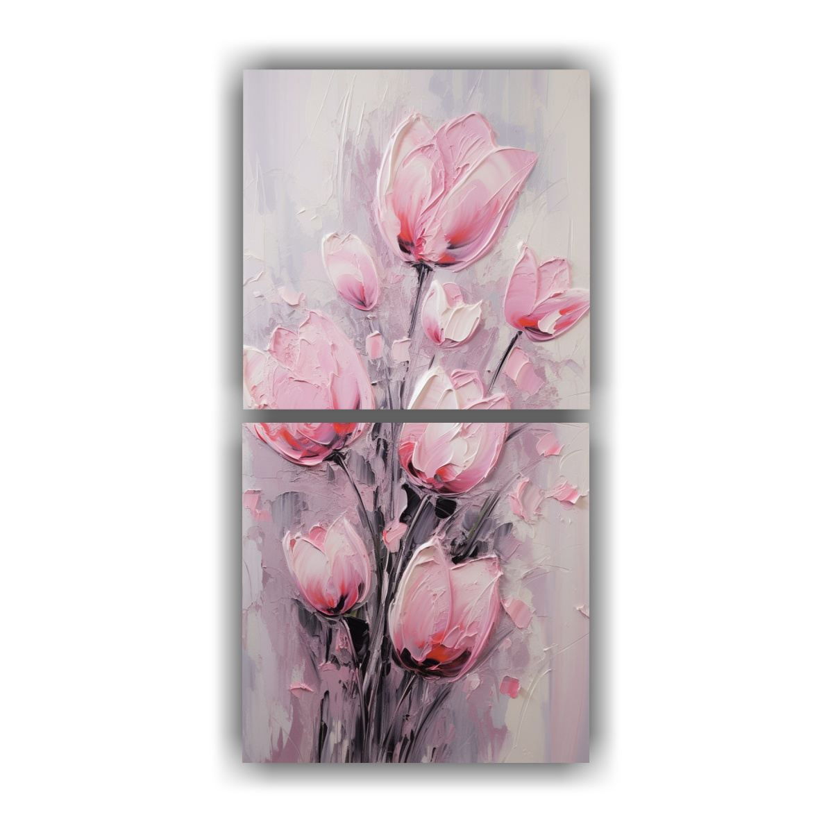 DOS LIENZOS DE TELA TELA SUBLIMADA BRILLANTE DE 30X60 CM - 1