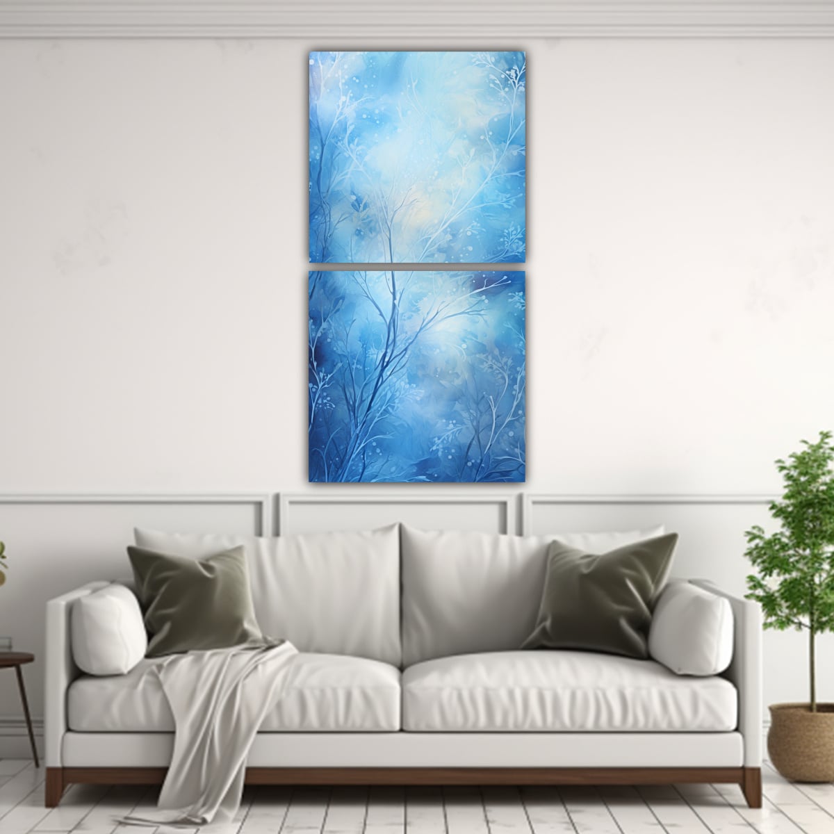 PINTURAS DECORATIVAS DE COMPOSICIONES ABSTRACTAS: 20X40 CM - 2