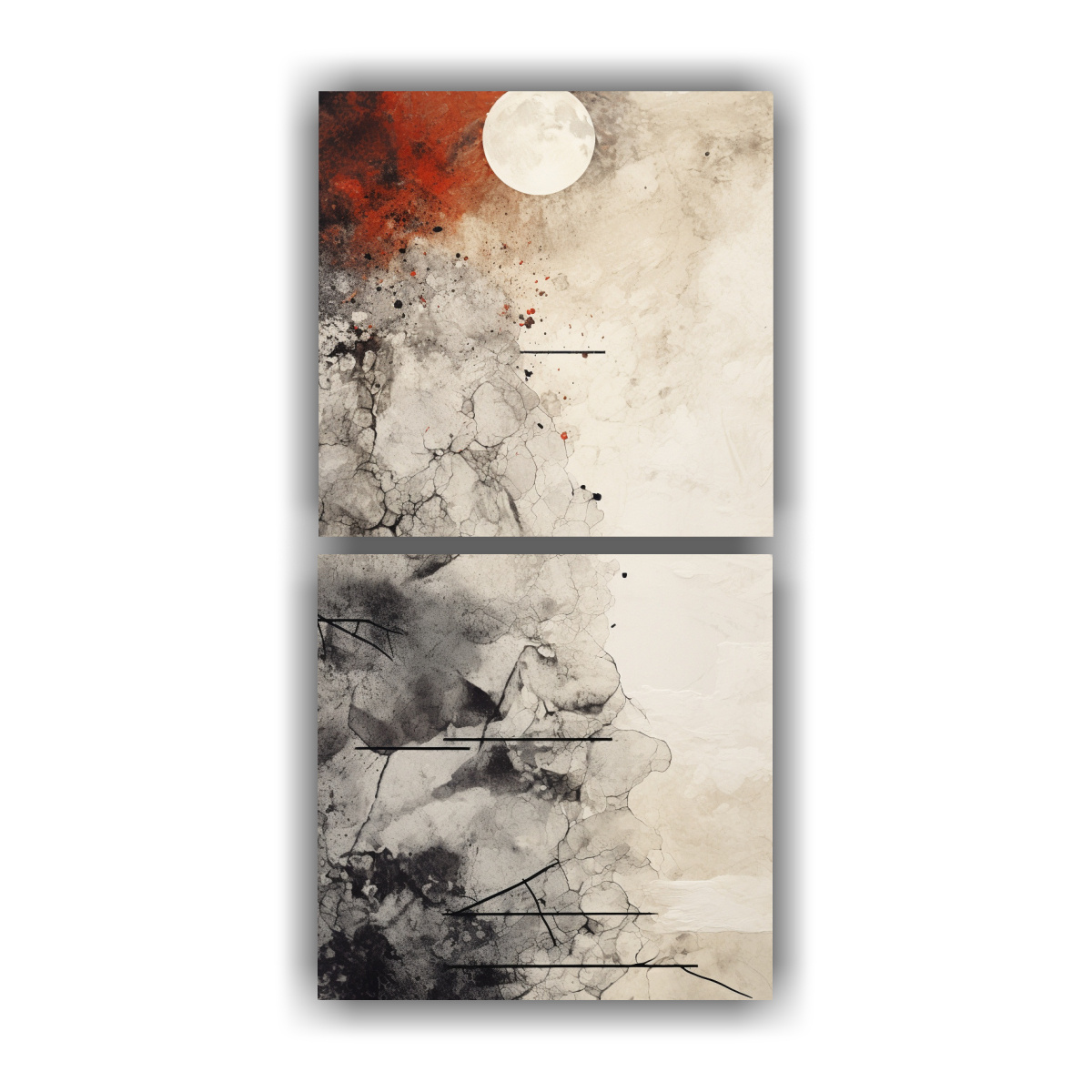 PINTURAS DECORATIVAS CON TEXTURA DE PIEDRA Y 60X120 CM - 1