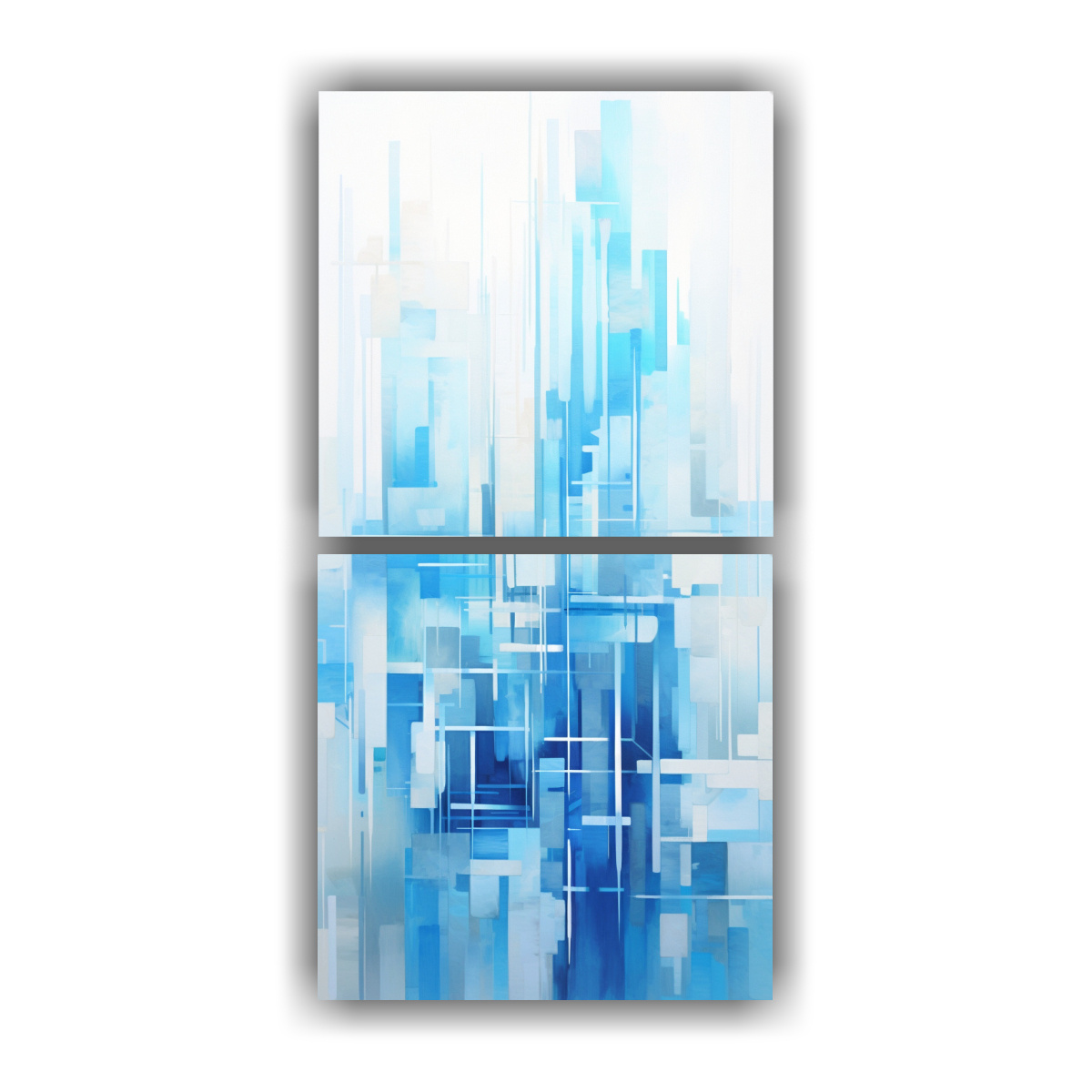 PINTURAS DECORATIVAS ABSTRACTAS DE EDIFICIOS DE 50X100 CM - 1