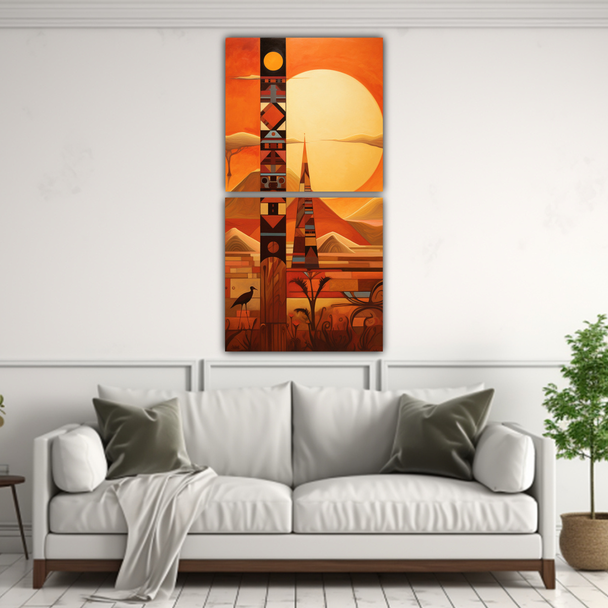PINTURAS DECORATIVAS CON REINTERPRETACIÓN 40X80 CM - 2