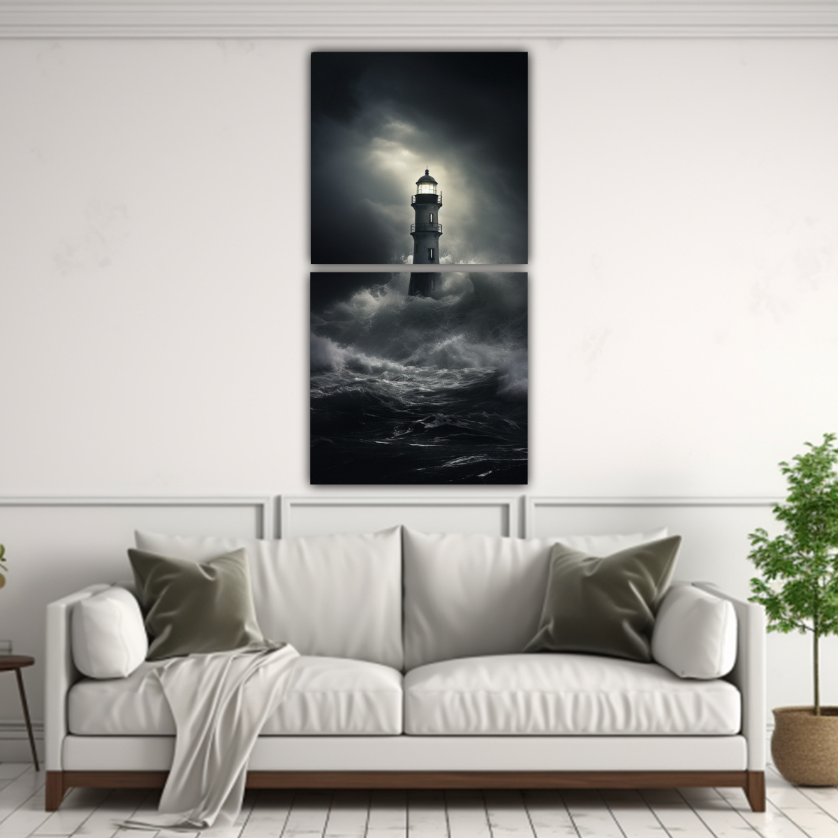 CUADRO DECORATIVO CON AMBIENTE ESPECTACULAR DE LA 40X80 CM - 2