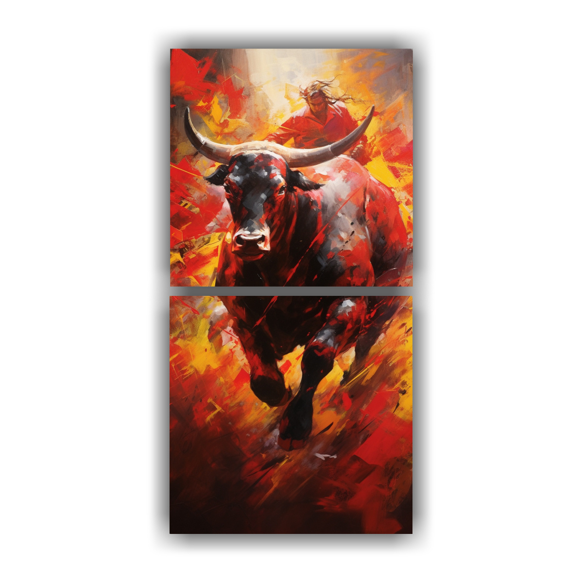 ARTES DE PARED IMPRESO FULL COLOR ABSTRACTO EN 80X160 CM - 1