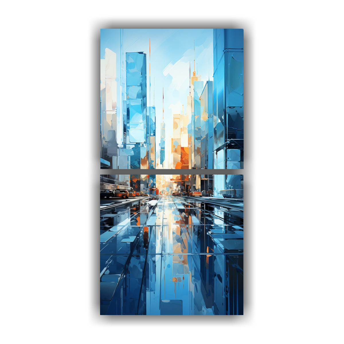 PINTURAS MINIMALISTAS DE COMPOSICIÓN 70X140 CM - 1