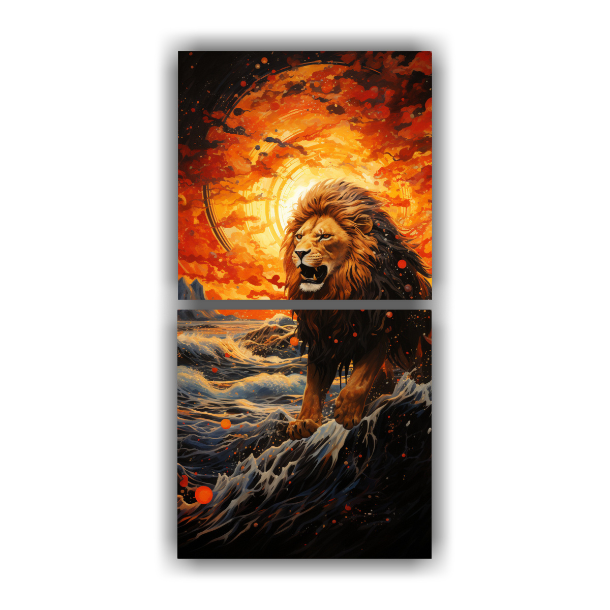 COMPOSICIONES VINTAGE MOTIVO DESERT TWILIGHT EL 80X160 CM - 1