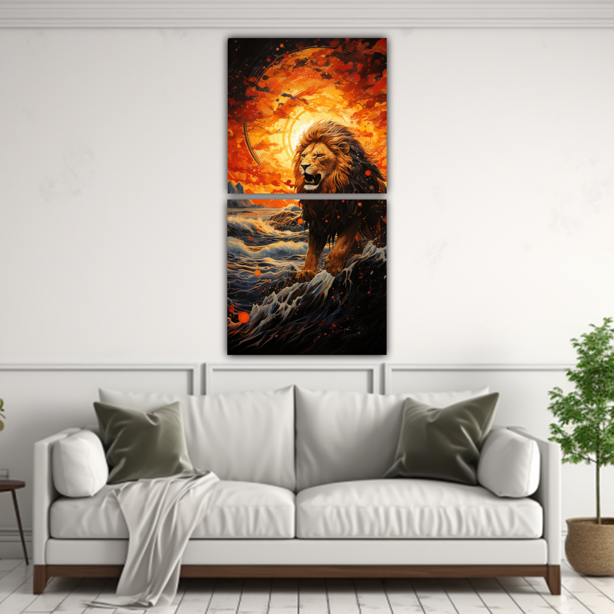 COMPOSICIONES VINTAGE MOTIVO DESERT TWILIGHT EL 80X160 CM - 2