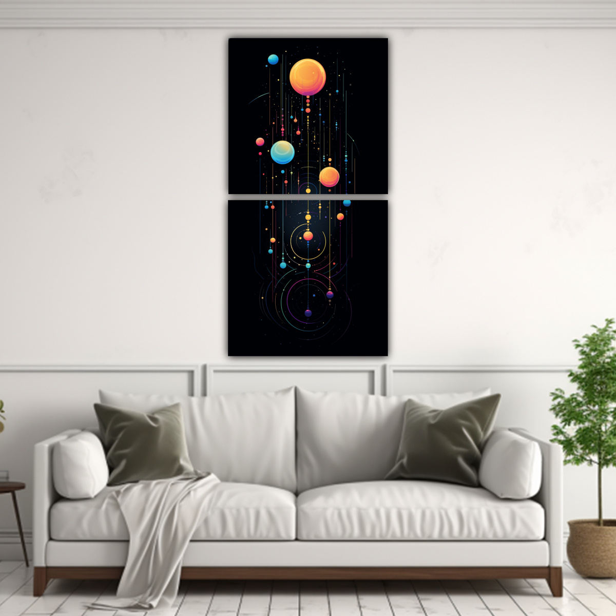 PINTURAS DECORATIVAS DURADERAS DE REPRESENTACIÓN 30X60 CM - 2