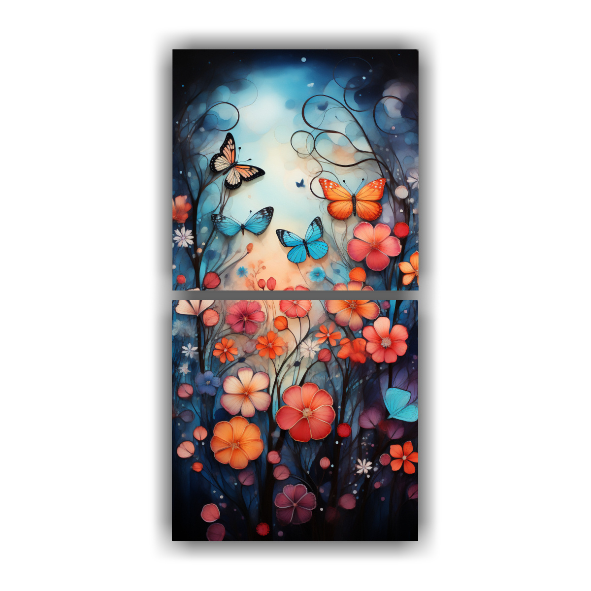 CUADROS DECORATIVOS EXCLUSIVOS CON MARIPOSAS 80X160 CM - 1