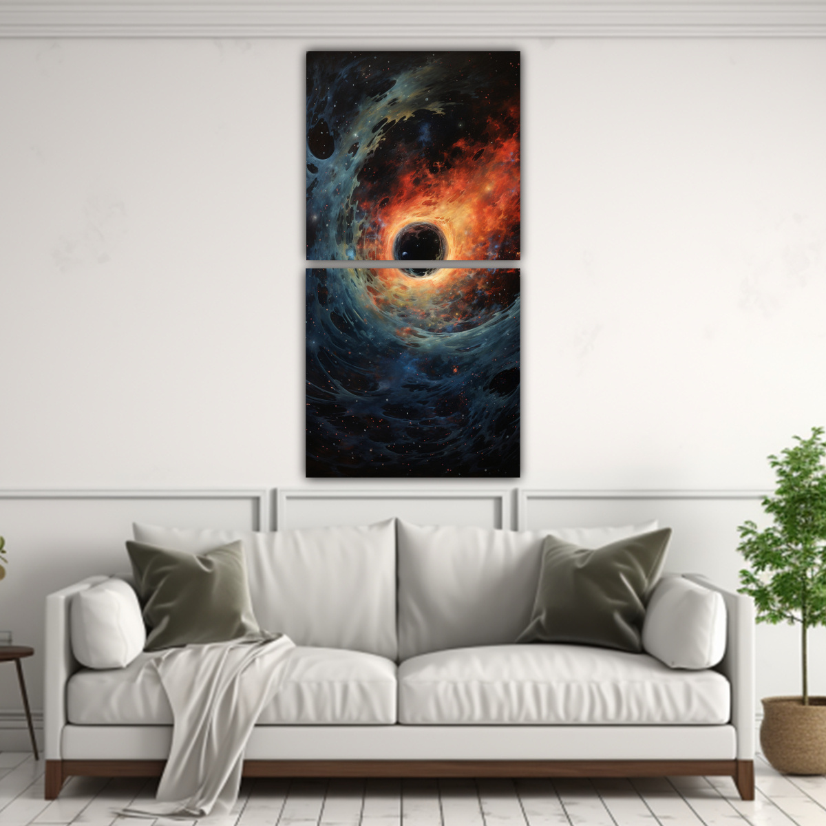 ARTE CALLEJERO CONCEPTUAL DOS CUADROS 40X80 CM - 2