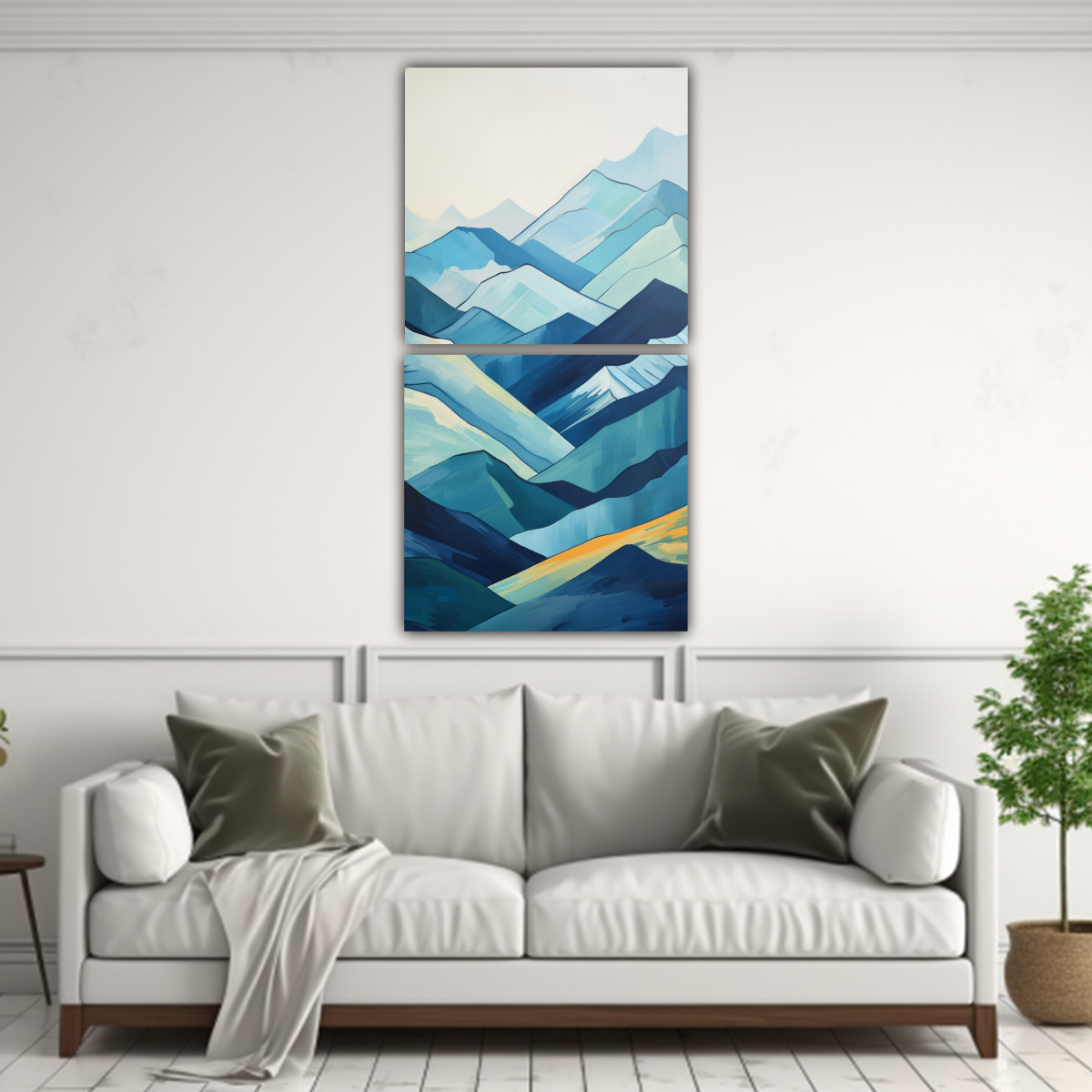 PINTURAS MOVIMIENTO ABSTRACTO DE UNA SERENA 70X140 CM - 2