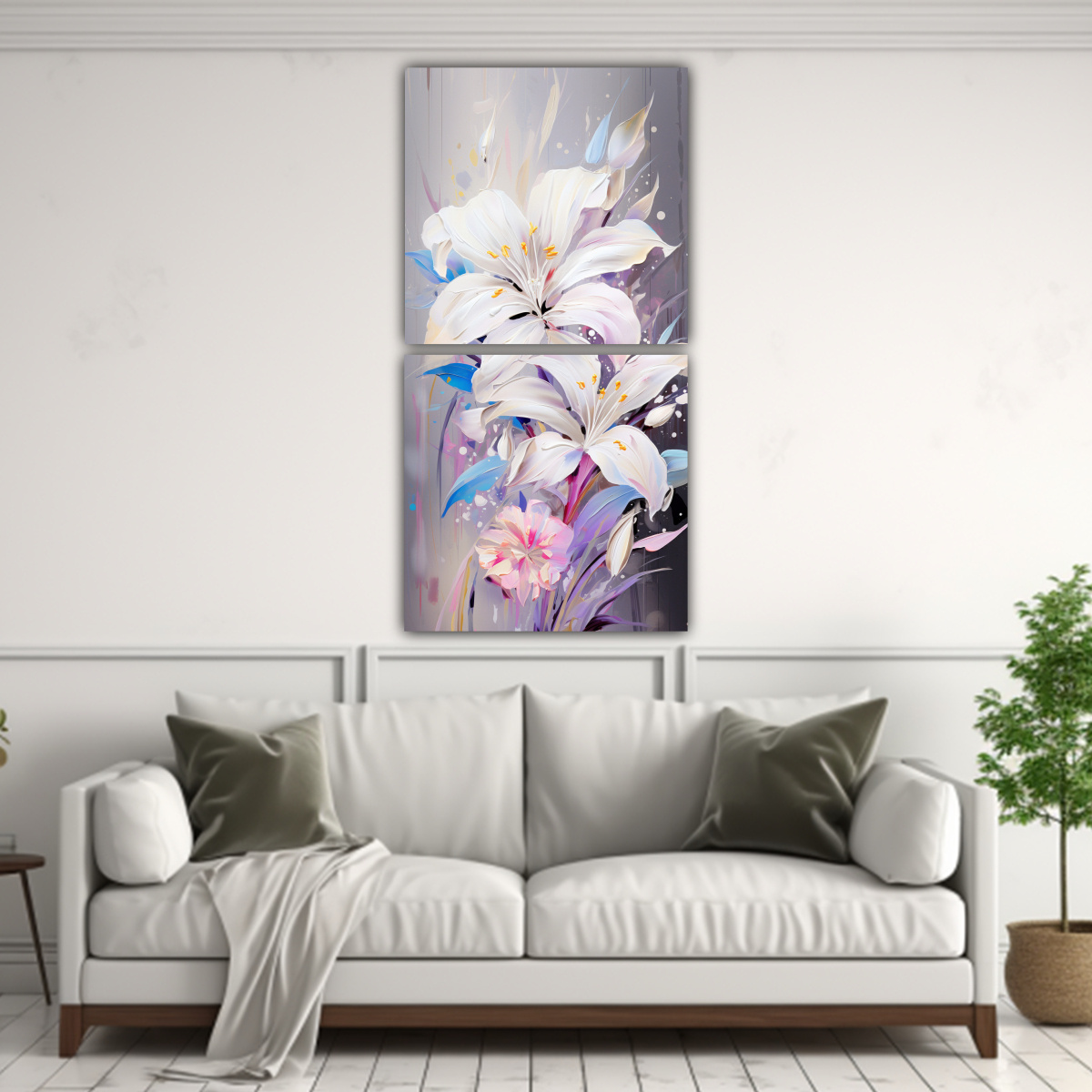 CUADROS DE TONO REFINADO EN ESTILO NEONOIR 50X100 CM - 2