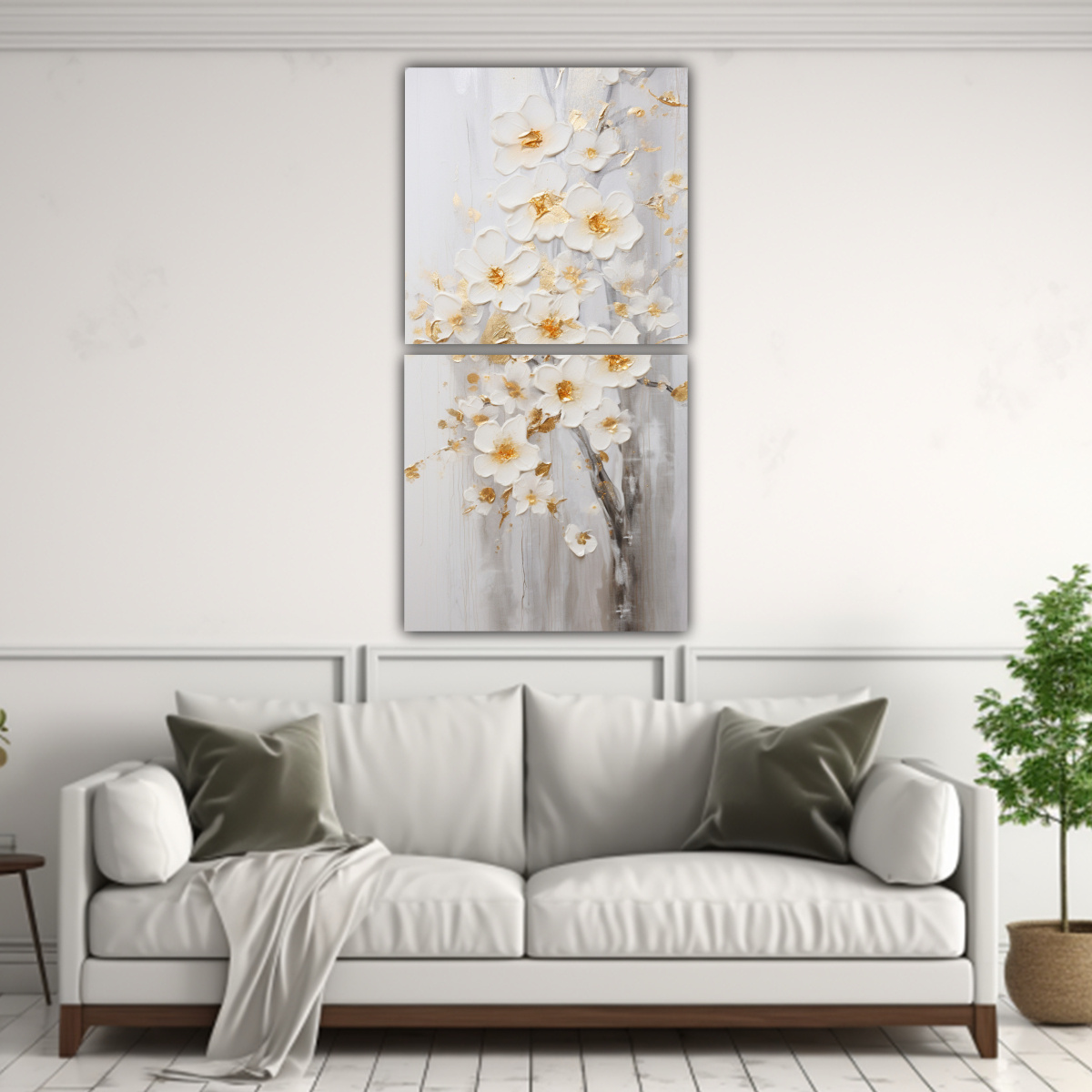 SET DE 2 ARTES ABSTRACCIÓN CREATIVIDAD PINTURA 50X100 CM - 2