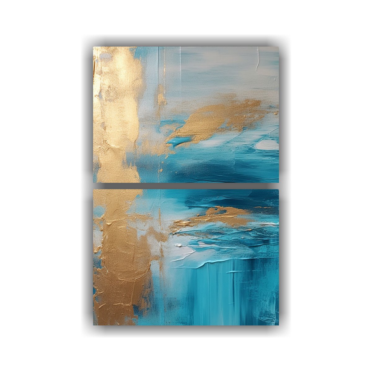 PINTURAS DECORATIVAS DE SET 2 ARTES CONCEPTO 45X60 CM - 1