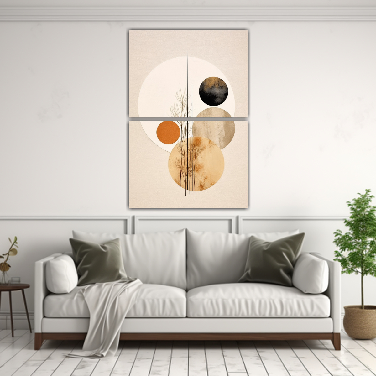 PINTURAS ABSTRACTAS DURADERAS DE COLORES 75X100 CM - 2
