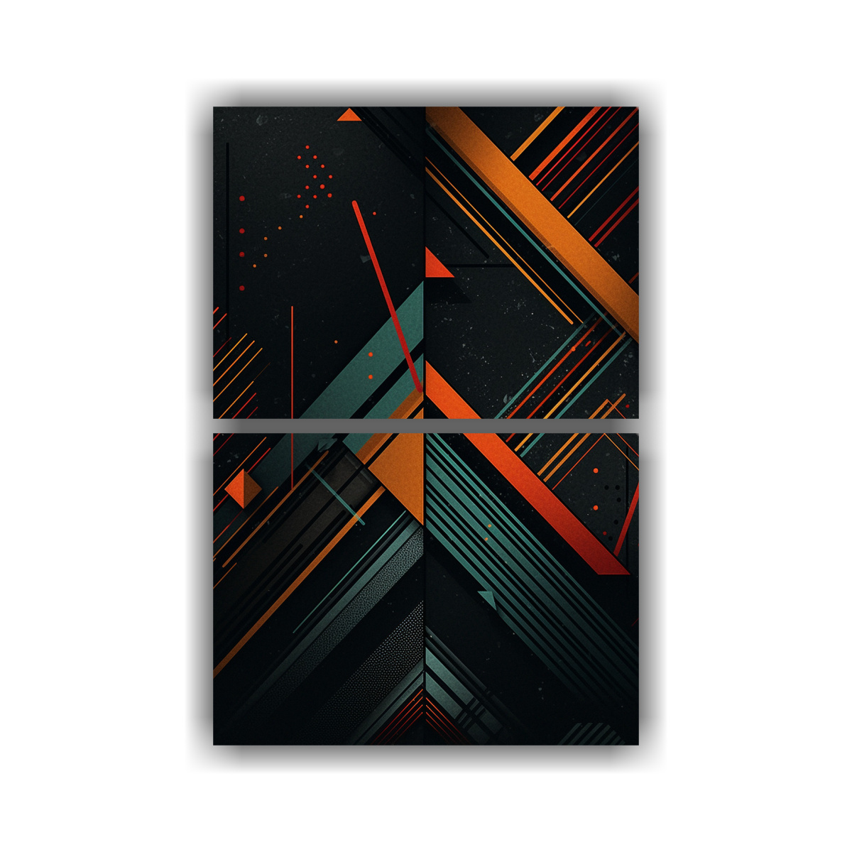 PINTURAS DECORATIVAS ESTILO GEOMÉTRICO 75X100 CM - 1