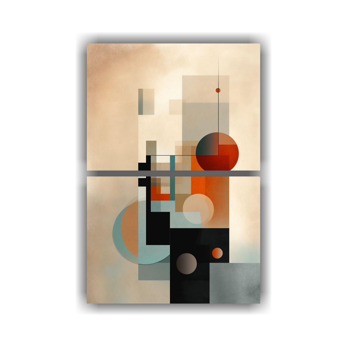 CONJUNTO 2 LIENZOS TELA SUBLIMADA ARTE GRÁFICO 120X160 CM - 1